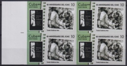 2019.91 CUBA 2019 MNH IMPERFORATED PROOF 10c CINE MOVIE TOMAS GUTIERREZ ALEA. HISTORIAS DE LA REVOLUCION - Imperforates, Proofs & Errors