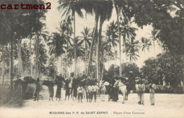 MISSION DES P.P. DU SAINT ESPRIT DEPART D'UNE CARAVANE SCENE AFRIQUE - Missions