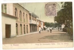 S7724 - SThomé -Praça Do Governador Mello - Uma Rua Lateral - São Tomé Und Príncipe