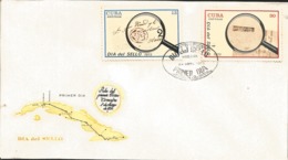 U) 1973 CARIBE, MAP OF CARIBE, LUPA, DAY OF MULTIPLE SEALS,FDC - Brieven En Documenten