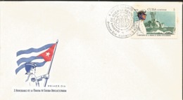 U) 1973  CARIBE, FLAG LIFT, BOATS, ANNIVERSARY OF THE REVOLUTIONARY WAR MARINE,FDC - Cartas & Documentos