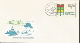 U) 1973 CARIBE,MOUNTAINS, COLOR IMAGES, MUSEUMS, ART OF SANTIAGO MUSEUM,FDC - Storia Postale