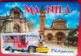 Manila   Ft Santiago , Manila Cathedral, Jeepney - Tourismus