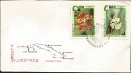U) 1973 CARIBE,ARRIVAL POINT, MULTIPLE FORES SILVESTRES, MAP,FDC - Lettres & Documents