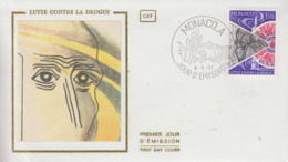 Enveloppe   FDC   1er   Jour   MONACO   Lutte  Contre  La  DROGUE   1977 - Droga