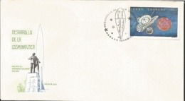 U) 1973 CARIBE,DEVELOPMENT OF COSMONAUTICS, COHETES, PLANET,FDC - Storia Postale