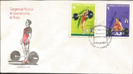 U) 1973 CARIBE,MULTIPLE WEIGHTS, FORCE, LIFTING, MAILS,FDC - Lettres & Documents