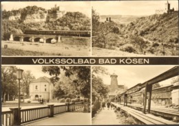 Mehrbildkarte Volkssolbad Bad Kösen Gelaufen 1971 Mit 10 Pfg.Ulbricht Gute Erhaltung - Bad Kösen