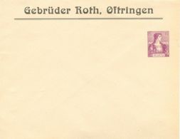SCHWEIZ 1907 15C Lila Helvetia Brustbild (Grundmarke Zumstein-Nr. 106) PRIVAT-GU - Stamped Stationery