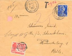 SCHWEIZ 1916/66 3 Verschiedene Hoch Interessante PORTO-BELEGE Selt L1 "UNGÜLTIG" - Postage Due