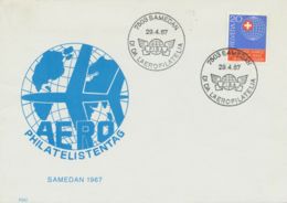 SCHWEIZ 1967, AERO-Philatelistentag SST „7503 SAMEDAN“ - Other & Unclassified