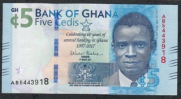 GHANA P43 5 CEDIS 2017 # AB COMMEMORATIVE  UNC. - Ghana