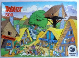 RARE BOITE PUZZLE DARGAUD 500 Pièces ASTERIX LE VILLAGE COMPLET 1975 - Puzzels