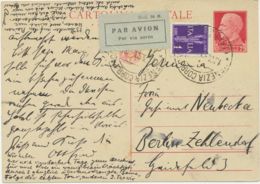ITALY 1938 King Victor Emanuel III 75 C VF Foreign Postal Stationery Postcard - Posta Aerea