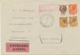 ITALY 1957/77 7 Different Superb ESPRESSO-covers (Express Covers) All Foreign - Eilpost/Rohrpost