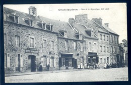 Cpa Du 22 Chatelaudren Place De La République Côté Midi   LZ127 - Châtelaudren