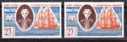 TAAF    18  De Kerguelen Variétés Coques Bleues Et Normal  Neuf Avec Trace De Charnière* MH - Non Dentelés, épreuves & Variétés