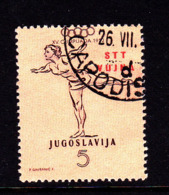 Trieste Zone B  SG B65 1952 Olympic Games,5d Brown On Flesh, Used - Used