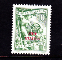 Trieste Zone B  SG B84 1953 Pictorials 10d Green, Mint Never Hinged - Neufs