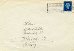 NIEDERLANDE 1947 20 C Wilhelmina M. Schiffspost-Stpl. M.S. WILLEM RUYS ROTTERDAM - Brieven En Documenten