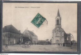 Carte Postale 18. Cornusse Place De L'église Très Beau Plan - Other Municipalities
