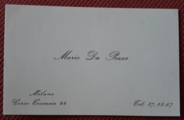 Mario Da Pozzo CALCIO FOOTBALL Visiting Card  Authograph SIGNATURE - Handtekening