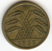 Allemagne Germany 5 Reichspfennig 1930 A J 316 KM 39 - 5 Renten- & 5 Reichspfennig