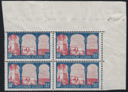 FRANCE 1930 N°263 E**, 50 C Bloc De 4 Cdfeuille Avec Variété "ALCERIE" Tenant à Normal Superbe Signé Calves - Unused Stamps
