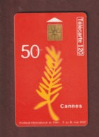 TELECARTE - Carte Téléphonique De 120 Unités - CANNES . Festival International Du Film Du 7 Au 18 Mai 1997 - 2 Scannes. - 120 Einheiten