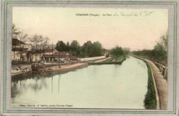 CPA - CHARMES (88) - Aspect Des Péniches Amarrées Dans Le Port Du Canal De L'Est En 1914 - Carte Colorisée - Other Municipalities