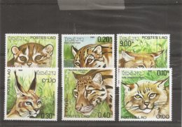 Félins ( 370/375 XXX -MNH- Du Laos) - Raubkatzen