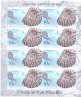 2019. Russia, Abkhazia, Archaeology, Marine LIfe, Mollucs, Sheetlet Perforated, Mint/** - Unused Stamps