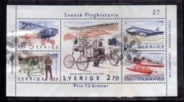 SWEDEN SVERIGE SVEZIA SUEDE 1985 INTERNATIONAL YOUTH YEAR ANNO GIOVENTÙ BLOCK SHEET BLOCCO FOGLIETTO USED USATO OBLITERE - Blocchi & Foglietti
