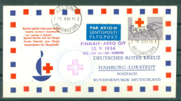 CROIX ROUGE - SERVICE SPECIAL AIDE POUR SKOPJE - FINNAIR - AERO O/Y - HAMBOURG - LOKSTEDT - ROTES KREUZ - Red Cross