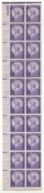 USA 1954 Liberty Superb U/M Sheet Part (20 Stamps) With Plate No. UNIQUE VARIETY - Errors, Freaks & Oddities (EFOs)