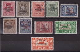 323 ** 1943 Occupazione Tedesca Dell'egeo - Pro Assist. Egeo N.118/125+E3/E4. Cat. € 2000,00. SPL - Egée