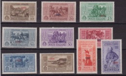 328 **  1933 Caso - Garibaldi N. 17/26. Cat. € 600,00. SPL - Ägäis (Caso)