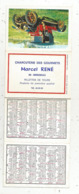 Calendrier 8 Pages ,petit Format ,1969, Charcuterie Des Gourmets ,M. RENE , MIREBEAU ,86, Vienne,signalistion Routière - Small : 1961-70