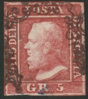 Sicilia, 5 Grana I Tavola Rosa Carminio N.9 Cv 1400 - Sicily