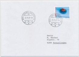 Zumstein/Michel 1181/1949 Portogerecht Gelaufenes Curling C6 - FDC Mit ETOS Lengwil-Oberhofen - Lettres & Documents