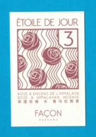 Cartes Parfumées Carte ETOILE  DE JOUR De FAÇON PARFUMS - Modernes (à Partir De 1961)