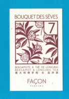 Cartes Parfumées Carte BOUQUET  DES SÈVES  De FAÇON PARFUMS - Modernes (à Partir De 1961)