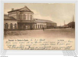 BRAINE - LE - COMTE ..-- Nels 4 , N° 60 . GARE . Vers BEAUMONT ( Melle BRICUSSE ) . Voir Verso . - Braine-le-Comte