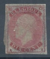 Emission 1865 Epreuve Du Coin De Wiener Du 10 Cent En Carmin . RR - Essais & Réimpressions