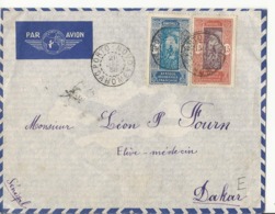 Lettre De Porto Rovo (Dahomey) Pour Dakar - 1938 - Par Avion - Briefe U. Dokumente