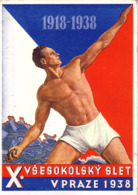 TCHECOSLOVAQUIE - 1918-1938 : X. SLET VSESOKOLSKY - VPRAZE 1938. - Briefe U. Dokumente