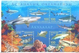 2016. Kazakhstan, Astana Aquariun, Sharks, S/s,  Mint/** - Kazakhstan