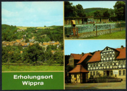 C8143 - TOP Wippra Kr. Hettstedt Freibad HO Gaststätte Schieferhaus - Verlag Bild Und Heimat Reichenbach - Hettstedt