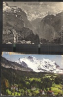 2 X Postcard Wengen Und Das Lauterbrunnental 1912 Et 1918 - Lauterbrunnen