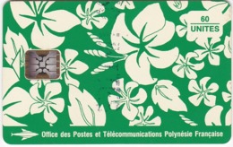 TC095 TÉLÉCARTE A PUCE - POLYNÉSIE FRANÇAISE 60 UNITÉS - "MOTIF PARÉO" - CRÉÉ PAR S. MILLECAMPS - TAHITI 1993 - Polynésie Française